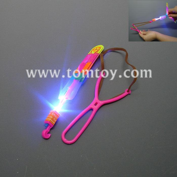 Large Ssize Led Light Up Glowing Slingshot Arrow Rocket Helicopter