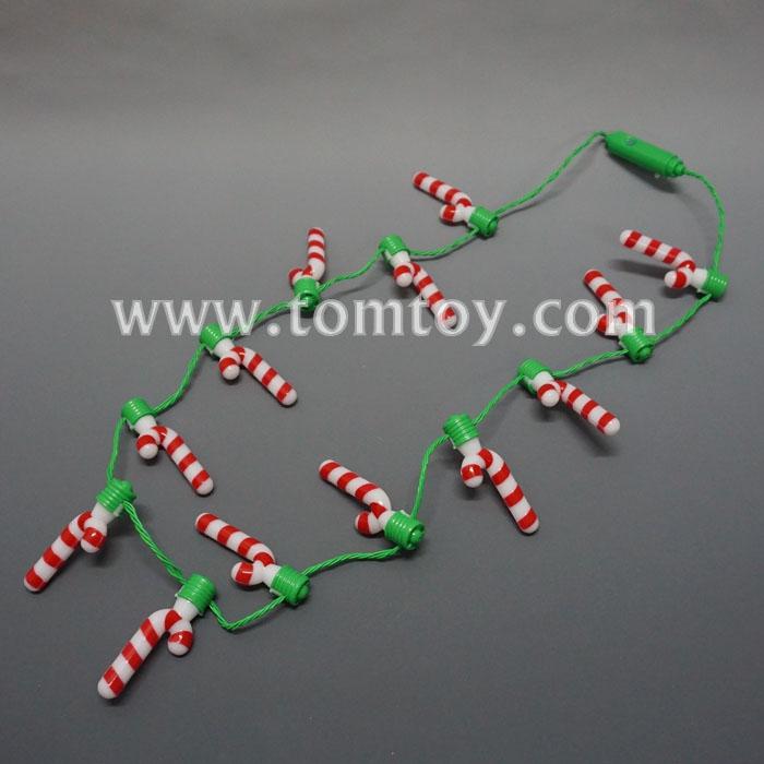 Light Up Candy Cane NecklaceTomtoy