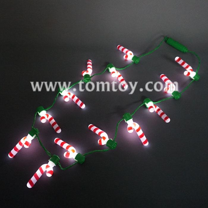 Light Up Candy Cane NecklaceTomtoy
