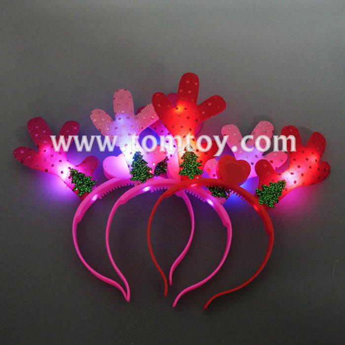 Light Up Christmas Tree Reindeer Antlers HeadbandTomtoy