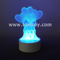 3d love shaped night light tm09139