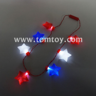7 led stars flashing necklace tm02854