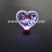 acrylic light up valentine ornament tm05133