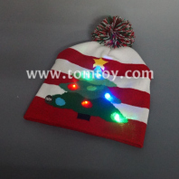 christmas tree light up knitted hat tm04003