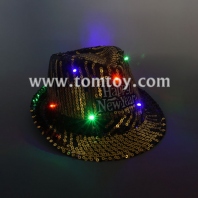 cool led sequin fedora hat tm03149-gd