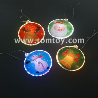 fiber optic led christmas ornament tm04228