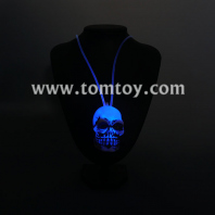 fiber optic skull necklace tm00069