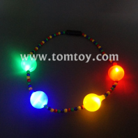 flashing colorful beads necklace tm041-104