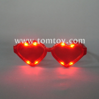 flashing heart-shaped led glasses tm00876