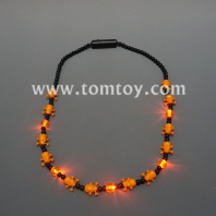 flashing orange skull necklace tm041-106