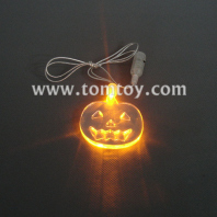 flashing pendant necklace-pumpkin tm00057-pumpkin