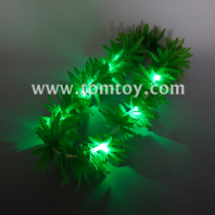 green leaf garland with lights tm06172