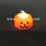 halloween led pumpkin tea candle tm05503