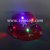 happy new year led fedora hat tm03145-rd