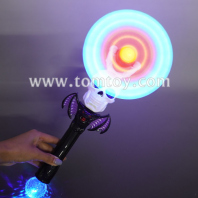 led bat skull head windmill wand tm07783