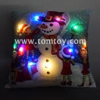 led christmas snoman cushion tm03256