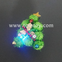 led christmas tree brooch tm08178