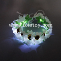 led daisy chain wreath headband tm02662