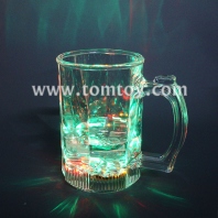 led flashing clear beer glass set tm01872