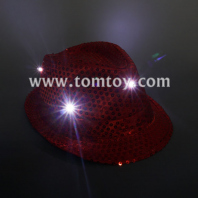 led flashing fedora hat tm03144-rd