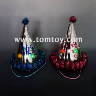 led flashing paper cone birthday party kids hat tm02956