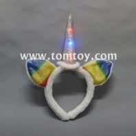 led flashing unicorn headband tm03042