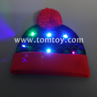 led knitted hat with rolled edge tm03873