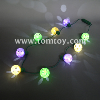 led light up disco ball necklace tm00493