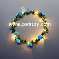 led light up garland with flowers tm02955