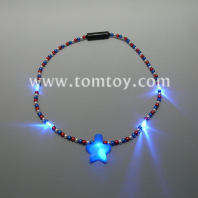 led light up jumbo star necklace tm02636