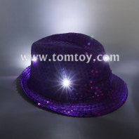 led light up sequin fedora hats tm03144-pl