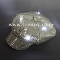 led light up sequin newsboy hat tm02519