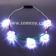 led light up snowman necklace tm00657
