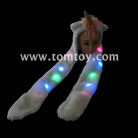 led light up unicorn hat scarf tm-050