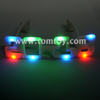 led new year light up glasses 2018 tm02641-milky