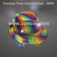 led rainbow sequin fedora tm000-049-6mlt
