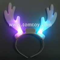 led reindeer horns headband tm101-150-wt