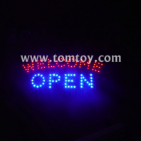 led sign welcome open tm07656