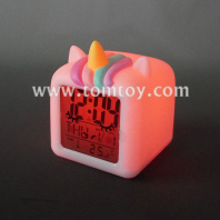 led unicorn alarm clock tm08938