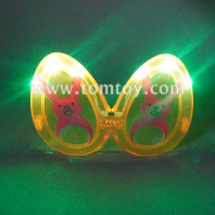 light up egg shaped rabbit glasses tm07389
