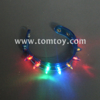 light-up flashing led spike bracelets tm01495