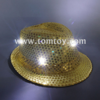 light up sequin fedora hat tm03144-gd