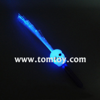 light up skull head fiber optic stick tm00344