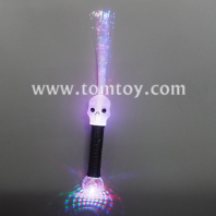light up translucent ghost fiber optic wand tm07690