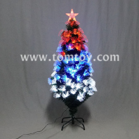 light up tricolor optical fiber christmas tree tm07318