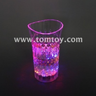 multicolor curved glass flashing cup tm02912