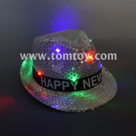 new year led sequin fedora hat tm03150-sr