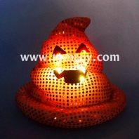 orange poop emoji hat light up costume tm03183-or
