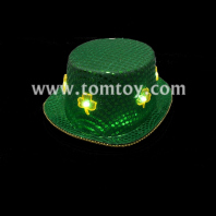 party costume led shamrock hat tm02700