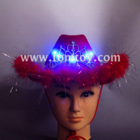 red led imperial crown cowboy hat tm02177